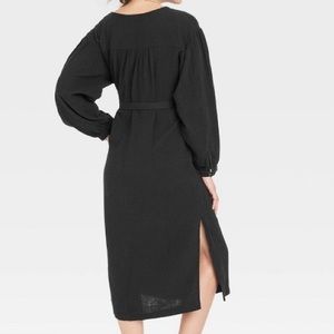 Women’s Baloon Longsleeve Dress Belt is not included Universal Thread XS